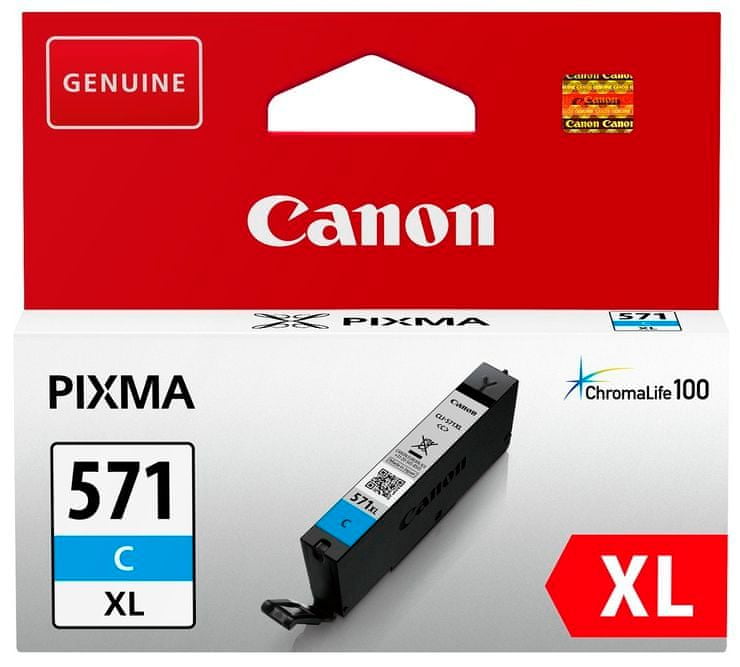 Canon CLI-571C XL (0332C001), azúrový